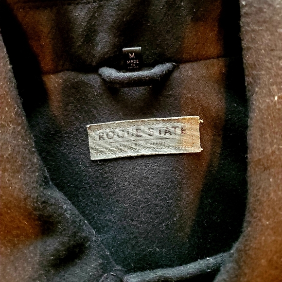 Rogue State Vintage Rogue Apparel Pea Coat Size M - Picture 6 of 6